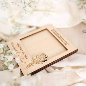 Cadre photo en bois personnalisé d'usine, veux-tu être <span class=keywords><strong>mon</strong></span> parrain, demoiselle d'honneur, annonce de grossesse, cadeau - Product Image 4