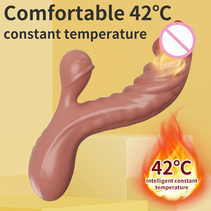 USB Dildo Vibrator Gummi Mädchen Design G-Punkt Sexspielzeug für Frauen Praktische Vibrator Zauberstab Masturbieren Werkzeug Sexspielzeug für Frauen - Product Image 4