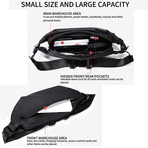 <span class=keywords><strong>Riñonera</strong></span> de pecho para <span class=keywords><strong>hombre</strong></span>, pequeña <span class=keywords><strong>mochila</strong></span> ligera para deportes, correr, teléfono móvil, informal, bandolera de hombro, paquete de cintura - Product Image 5