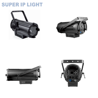 Projecteur LED COB silencieux sans ventilateur 230W avec zoom motorisé 12-55 °   CRI≥95 DMX512 pour studio