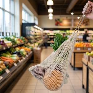Custom Mesh <b>Bags</b> Bulk Wholesale Breathable <b>Net</b> <b>Bags</b> for Fruits and Vegetable Packaging - Product Image 1