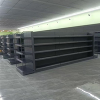 Estante de Exhibición para Supermercado con Ganchos, Separadores de Etiquetas de Precio, Sistema de Empuje, Tira de Datos y Accesorios Publicitarios