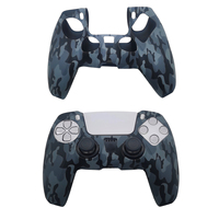 Coque en silicone pour manette DualSense PS5, grip pour manette Playstation 5, protection par transfert d'eau, housse de protection pour manette