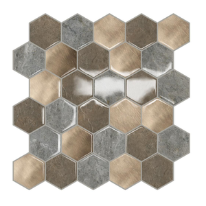 Modern White Vinyl PU PET Geometric Herringbone Self-Adhesive Wall <strong>Tiles</strong> 305x305mm Waterproof Shower <strong>Tile</strong> <strong>Sticker</strong> <strong>Kitchen</strong> - Product Image 4