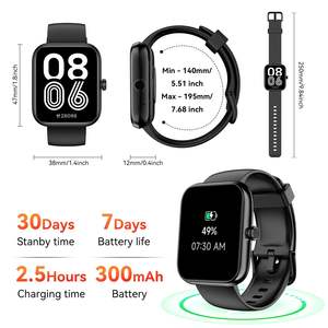 Reloj Inteligente SENBONO IDW25 para Mujer con Llamadas BT, Frecuencia Cardíaca, Asistente de Voz Alexa, Rastreador de Fitness IP68, Smartwatch para Hombre para IOS y Android - Product Image 6