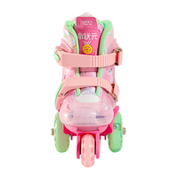 Patins à roulettes triangulaires pour débutants de 3 à 6 ans, vente flash, patins à roulettes lumineux pour garçons et filles, taille réglable