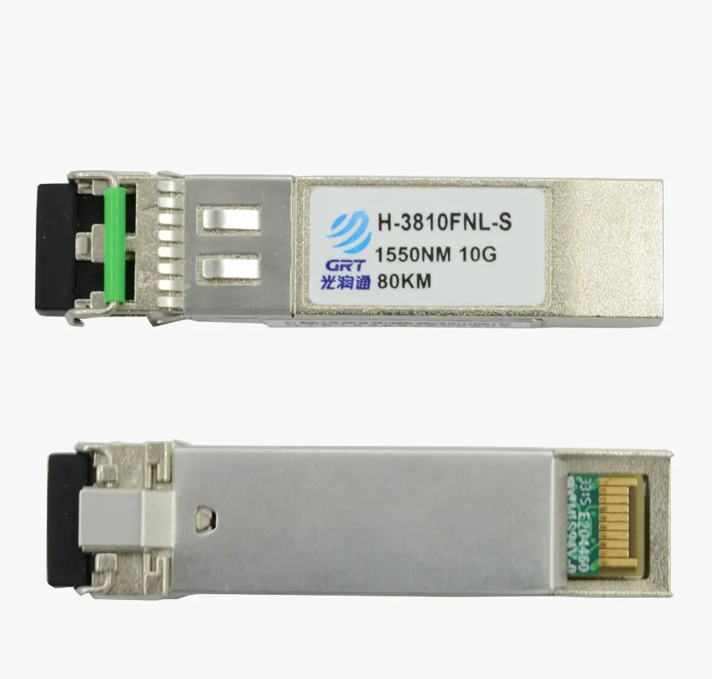 10G-SFP-ZR मॉड्यूल 1550nm 10G 80km संगत SFP + फाइबर ऑप्टिकल ट्रान्सीवर