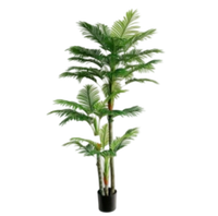 Vente en gros de palmiers Areca artificiels réalistes de grande taille, plantes tropicales artificielles pour la décoration intérieure et extérieure de villas, hôtels, halls d'entrée, cafés, bureaux