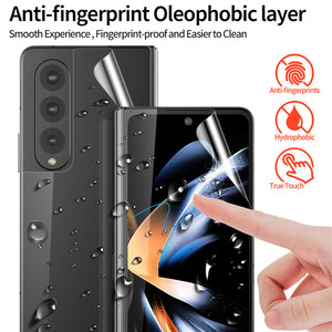 ฟิล์มกันรอยหน้าจอแบบใส TPU บางเฉียบ 3 in 1 ยืดหยุ่นได้ ป้องกันเต็มจอ สำหรับ Samsung <span class=keywords><strong>Galaxy</strong></span> Z <span class=keywords><strong>Fold</strong></span> <span class=keywords><strong>4</strong></span> 5G <span class=keywords><strong>2022</strong></span> - Product Image 2