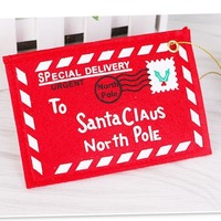 Offre Spéciale : Ornement de Noël en Feutre Lettre du Père Noël, Étiquette Suspendue pour Enveloppe de Livraison Spéciale, Décoration de Noël à Suspendre