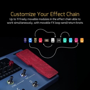 VALETON 10 ans d'anniversaire, amplificateur de guitare et de basse GP-200X, modélisation IR, simulation, multi-effets, boucle d'effets, MIDI I/O, expression musicale - Product Image 4