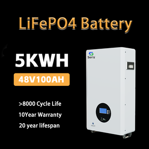 Plug-and-play 48V 100AH LiFePO4 tường pin có thể/RS485 thông tin liên lạc thông minh BMS lai năng lượng mặt trời hệ thống UPS sao lưu 6000 + Chu kỳ nhà - Product Image 4