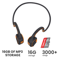 Écouteurs à conduction osseuse AS9 pour la natation avec lecteur MP3 16 Go, étanches IP68, écouteurs sans fil Bluetooth pour le sport sous-marin