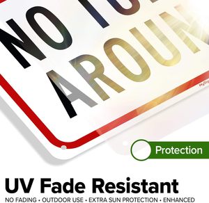 Panneau de retournement sans issue-Aluminium antirouille de 10x14 pouces-Résistant à la décoloration pour les routes, les rues et le contrôle de la circulation - Product Image 4