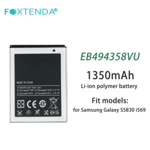 Batería de teléfono móvil de calidad Original de grado AAA <span class=keywords><strong>EB494358VU</strong></span> 1350mAh para Samsung Galaxy S5830 I569 - Product Image 3