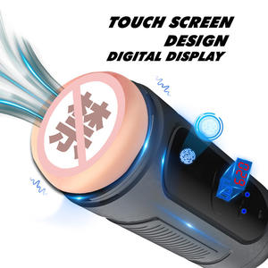 <span class=keywords><strong>Empreinte</strong></span> digitale et détection tactile avion tasse électrique automatique Intelligent mâle masturbateur Double tête Sex Toy - Product Image 3
