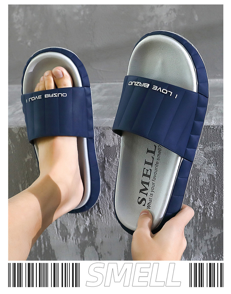 Home Slippers Bathroom Non-slip Women Slipper Thick Sole Indoor Outdoor Men Slides Shoes