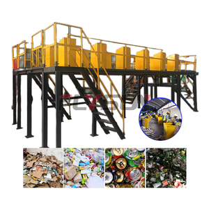 Construction Waste Sorting Conveyor System Manual Waste Sorting <b>Platform</b> Equipment Solid Waste Recycling Plant - Product Image 1