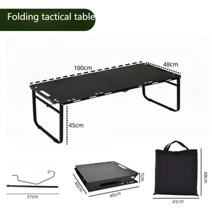 Modern Tactical IGT Stainless Steel Camping <b>Table</b> Portable Foldable Height <b>Adjustable</b> Hydraulic Outdoor Picnic Beach <b>Table</b> - Product Image 5