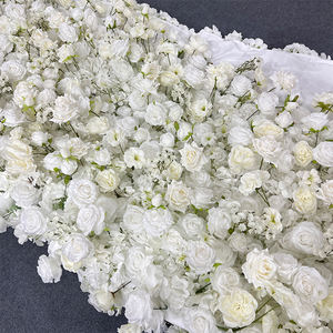 <span class=keywords><strong>Promise</strong></span> Maßgefertigte 3D-Stoffblumenwand Hochzeit Künstliche Seidenrosen-Blumenwand-Paneel Hintergrund Künstliche Blumen Dekorative Blumen - Product Image 2