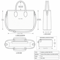 Sac fourre-tout de luxe personnalisé en toile avec garnitures en cuir, sac à bandoulière en coton marron cognac, sacs à main pour femmes, sac de voyage de créateur de luxe discret