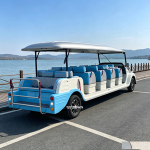 Voiture électrique de tourisme rétro ergonomique, stable et vintage, pour des excursions panoramiques confortables sur de longues heures - Product Image 1