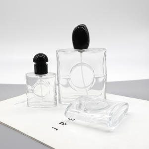 Botella de Perfume Cuadrada de Vidrio Personalizada de 50 ml, Botella Cosmética Vacía Cuadrada de Lujo Ligero con Cierre a Presión, Diseño a Prueba de Fugas - Product Image 2