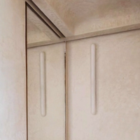Éclairage mural en laiton LED minimaliste moderne italien, bande d'albâtre, lumière chaude 3000K, salle de bain, chambre à coucher, couloir, salon, chevet