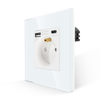Bingoelec Prises Électriques Françaises Murales Schuko à Charge Rapide avec Ports USB Type C pour Maison