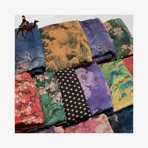 Fábrica quente vender gambiered Guangdong gaze tecido artesanal amoreira seda tecido para roupas