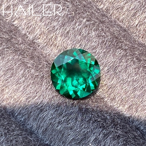 Piedras Sueltas de <span class=keywords><strong>Esmeralda</strong></span> Zambia de Corte Redondo, <span class=keywords><strong>Esmeralda</strong></span> Verde Cultivada en Laboratorio, <span class=keywords><strong>Precio</strong></span> por Gramo, Venta al Por Mayor - Product Image 4