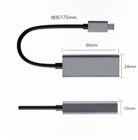 Asix AX88772 kabel Modular, USB LAN RJ45 8P kondisi baru USB2.0 LAN untuk Laptop STB Set kotak atas Panel PC perlindungan OTP
