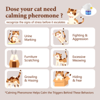 Diffuseur de phéromones apaisantes pour animaux de compagnie Chanson Factory, soulageant les émotions et le stress, 48 ml, pour chiens et chats