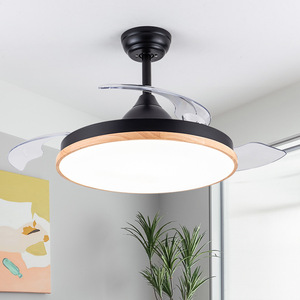 Invisible <b>Ceiling</b> <b>Fan</b> Light Integrated Smart Inverter LED <b>Fan</b> Light For Living Room Bedroom 10-15 Sqm - Product Image 2