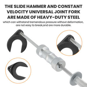 Juego de herramientas para extracción de semieje de rueda de acero DB, extractor de junta homocinética interna, martillo deslizante, herramientas de reparación BMW, estuche rígido azul - Product Image 4