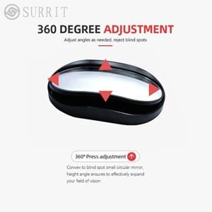 กระจกมองหลังแบบโค้งกว้างคุณภาพสูง SURRIT รุ่นใหม่ ชุบเงิน สำหรับรถยนต์ Tesla - Product Image 2