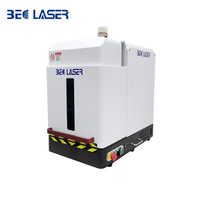 Machine à graver et à découper au laser, en fibre fermée personnalisée, avec anneaux en titane, 30 W, 50W, 100W