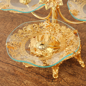 Nuovo Vassoio per Frutta in Vetro Stile Vintage di Lusso 2020 per Uso Interno Casa/Soggiorno/Hotel, Piatto per Frutta in Stile Europeo - Product Image 3