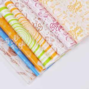 Custom Eco-Friendly Food Grade Oil & <b>Greaseproof</b> Disposable 100% Virgin Pulp <b>Paper</b> Sheets for Hamburger Pizza Sandwich Wrapping - Product Image 5