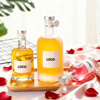 Vente en gros 100ml 10cl Brandy Mini Gin Vodka Liqueur Spiritueux Bouteilles en verre de luxe avec bouchons