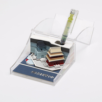 Blocs-notes 3D personnalisés avec motif Tour de la Cloche et Tour de Tambour, cadeau de luxe sculpté avec porte-stylo, boîte en acrylique, en papier