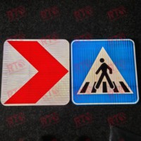 Garantie Triangle/Rond/Carré personnalisé Panneau de signalisation réfléchissant auto-adhésif Film réfléchissant Panneaux de signalisation routière