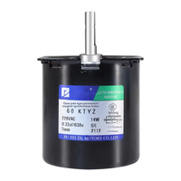 Moteur synchrone à aimant permanent micro AC 220V/60KTYZ à basse vitesse / Moteur à engrenages 14W à faible vitesse / Petit moteur à basse vitesse