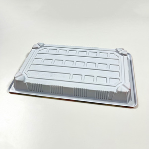 Boîte alimentaire rectangulaire en plastique PET transparent écologique SUNYO, épaisseur 0,3-0,5 mm, couvercle en plastique recyclable pour <span class=keywords><strong>salade</strong></span> - Product Image 4