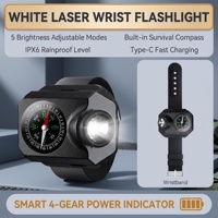 Lampe de poignet XPG pour le camping en plein air avec LED et boussole, en matériau ABS, pour la survie, l'escalade et l'aventure