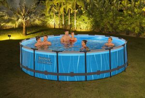 Piscine hors sol ronde <span class=keywords><strong>Bestway</strong></span> 561GD/561GC/561GBE Steel Pro MAX avec cadre en acier et éclairage <span class=keywords><strong>LED</strong></span> - Product Image 2