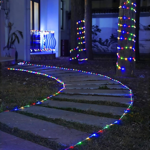 Солнечная гирлянда-веревка для улицы, водонепроницаемая, декоративная, подходит для забора и двора - Product Image 2