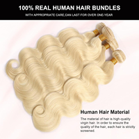 Prix de gros, lots de cheveux brésiliens Remy 10A blonds # Cheveux humains 100% naturels, ondulés, non traités chimiquement, pour tresses, pour femmes noires