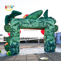 Festivals de musique d'été Arche gonflable Flamingo Porte d'entrée gonflable pour la publicité