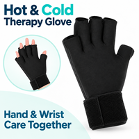 Gant thérapeutique en gel solide mains libres pour pouce, doigts et poignet, avec fonction de refroidissement post-chirurgie, pour soins à domicile et repos au travail